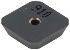 Iscar - SEKN42 Grade IC910 Carbide Milling Insert - AlTiN Finish, 0.1252" Thick, 1/2" Inscribed Circle - Apex Tool & Supply