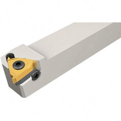 Iscar - External Thread, Right Hand Cut, 0.38" Shank Width x 0.38" Shank Height Indexable Threading Toolholder - 4" OAL, Various Insert Compatibility, SE Toolholder, Series IscarThread - Apex Tool & Supply