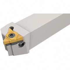 Iscar - External Thread, Right Hand Cut, 8mm Shank Width x 8mm Shank Height Indexable Threading Toolholder - 100mm OAL, Various Insert Compatibility, SE Toolholder, Series IscarThread - Apex Tool & Supply