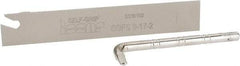 Iscar - 0.6732" Blade Height, 1/16" Blade Width, 4.3307" OAL, Neutral Cut, Single End Indexable Cut-Off Blade - SGFS Blade, Self Grip Series - Apex Tool & Supply