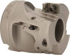 Iscar - 6 Inserts, 2" Cut Diam, 1" Arbor Diam, 1" Max Depth of Cut, Indexable Square-Shoulder Face Mill - 2" High, AD..1505.. & HM90 AD..1505.. Insert Compatibility, Series SM - Apex Tool & Supply