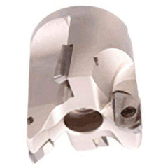 Iscar - 2-1/2" Cut Diam, 1" Arbor Hole, 1.55" Max Depth of Cut, Indexable Chamfer & Angle Face Mill - 4 Inserts, APCR 22.... Insert, Right Hand Cut, 2 Flutes, Series SM - Apex Tool & Supply