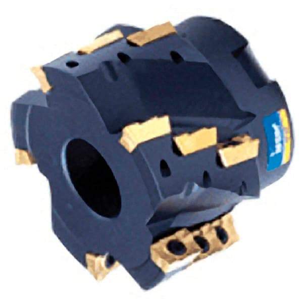 Iscar - 12 Inserts, 63mm Cut Diam, 27mm Arbor Diam, 38mm Max Depth of Cut, Indexable Square-Shoulder Face Mill - 0/90° Lead Angle, 60mm High, AD.. 1505 Insert Compatibility, Series Heli2000 - Apex Tool & Supply