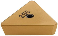 Iscar - TPKN43 Grade IC250 Carbide Milling Insert - TiCN/TiN Finish, 0.1874" Thick, 1/2" Inscribed Circle - Apex Tool & Supply