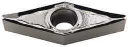 Iscar - VCGT332 AS Grade IC20 Carbide Turning Insert - Uncoated, 35° Diamond, 3/8" Inscr Circle, 3/16" Thick, 1/32" Corner Radius - Apex Tool & Supply