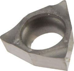 Iscar - WCGT020102 Grade IC30N Cermet Turning Insert - 80° Trigon, 5/32" Inscr Circle, 1/16" Thick, 0.0079" Corner Radius - Apex Tool & Supply