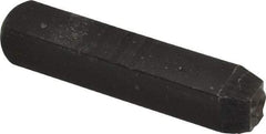 Made in USA - 3/8" Character Size, 5 Character, Heavy Duty Individual Steel Stamp - Steel, Individual - Apex Tool & Supply