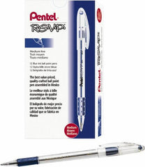 Pentel - Conical Ball Point Pen - Blue - Apex Tool & Supply