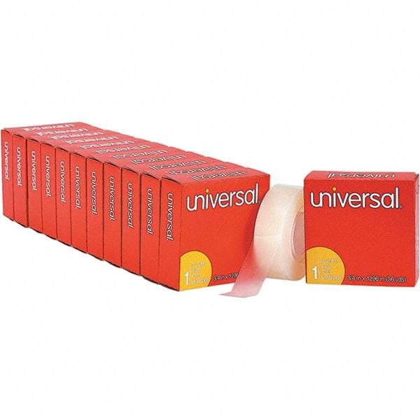 UNIVERSAL - 3/4" Wide x 1mm Thick x 36 yds Long, 83436VP Box Sealing & Label Protection Tape - Clear - Apex Tool & Supply