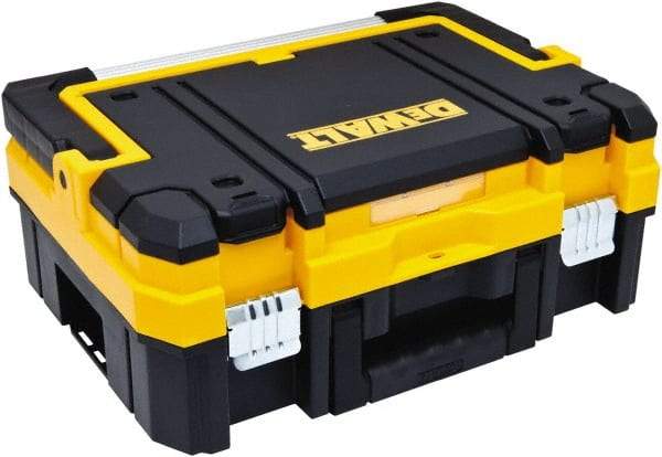 DeWALT - 8 Compartment Tool Box - 17-1/4" Wide x 6-3/8" Deep x 13" High, Structural Foam, Black/Yellow - Apex Tool & Supply