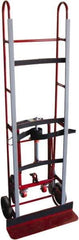 PRO-SOURCE - 1,200 Lb Capacity 72-3/4" OAH Vending Truck - 5-1/4 x 24" Base Plate, Steel Handle, Steel, Mold-On Rubber Wheels - Apex Tool & Supply