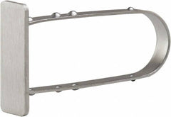 ECONOCO - 3/4" Wide, Open Shelving Accessory/Component - Steel, Satin Chrome Finish, 2" Long, Use with 1/2" x 1-1/2" Rectangular Tubing - Apex Tool & Supply