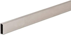 ECONOCO - 1/2" Wide, 1-1/2 High, Open Shelving Accessory/Component - Steel, Chrome Finish, 144" Long, Use with 1-1/4" Hangrail Brackets - Apex Tool & Supply