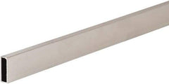 ECONOCO - 1/2" Wide, 1-1/2 High, Open Shelving Accessory/Component - Steel, Chrome Finish, 120" Long, Use with 1-1/4" Hangrail Brackets - Apex Tool & Supply
