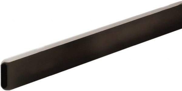 ECONOCO - 1/2" Wide, 1-1/2 High, Open Shelving Accessory/Component - Steel, Matte Finish, 48" Long, Use with 1/2" x 1-1/2" Rectangular Tubing Hangrail Brackets - Apex Tool & Supply