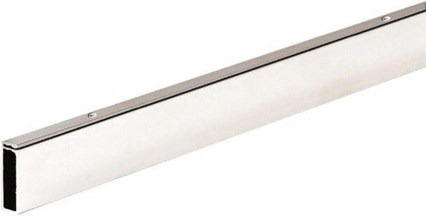 ECONOCO - 1/2" Wide, 1-1/2 High, Open Shelving Accessory/Component - Steel, Matte Finish, 48" Long, Use with 1/2" x 1-1/2" Rectangular Tubing Hangrail Brackets - Apex Tool & Supply