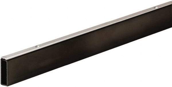 ECONOCO - 1/2" Wide, 1-1/2 High, Open Shelving Accessory/Component - Steel, Matte Finish, 24" Long, Use with 1/2" x 1-1/2" Rectangular Tubing Hangrail Brackets - Apex Tool & Supply