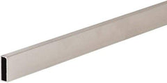 ECONOCO - 1/2" Wide, 1-1/2 High, Open Shelving Accessory/Component - Steel, Chrome Finish, 126" Long, Use with 1-1/4" Hangrail Brackets - Apex Tool & Supply