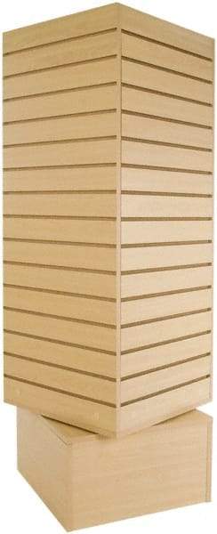 ECONOCO - 20" Wide, 60 High, Open Shelving Accessory/Component - Melanime Density Fiberboard, 20" Deep, Use with Slatwall Accessories - Apex Tool & Supply