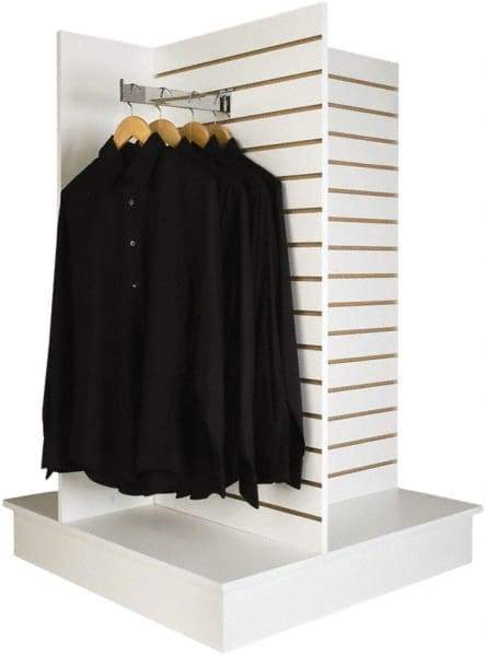 ECONOCO - 36" Wide, 54 High, Open Shelving Accessory/Component - Melanime Density Fiberboard, 36" Deep, Use with Slatwall Accessories - Apex Tool & Supply
