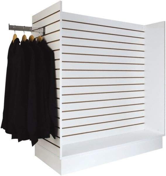 ECONOCO - 49-1/4" Wide, 54 High, Open Shelving Accessory/Component - Melanime Density Fiberboard, 24" Deep, Use with Slatwall Accessories - Apex Tool & Supply