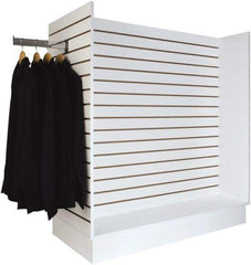 ECONOCO - 49-1/4" Wide, 54 High, Open Shelving Accessory/Component - Melanime Density Fiberboard, 24" Deep, Use with Slatwall Accessories - Apex Tool & Supply