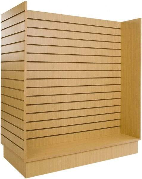 ECONOCO - 49-1/4" Wide, 54 High, Open Shelving Accessory/Component - Melanime Density Fiberboard, 24" Deep, Use with Slatwall Accessories - Apex Tool & Supply