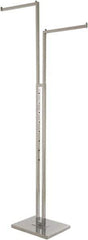 ECONOCO - 72 High, Open Shelving Accessory/Component - Steel, Chrome Finish, Use with Free Standing Garment Rack - Apex Tool & Supply