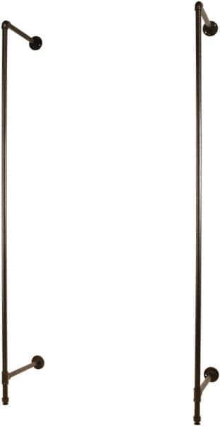 ECONOCO - 96 High, Open Shelving Accessory/Component - Steel, Anthracite Finish, 19-1/2" Deep, Use with Pipe System Outrigger - Apex Tool & Supply