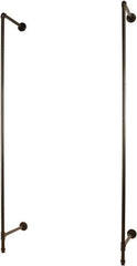 ECONOCO - 96 High, Open Shelving Accessory/Component - Steel, Anthracite Finish, 19-1/2" Deep, Use with Pipe System Outrigger - Apex Tool & Supply