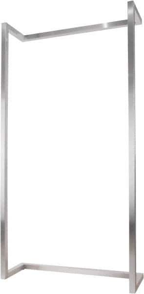 ECONOCO - 50" Wide, 96 High, Open Shelving Accessory/Component - Steel, Satin Chrome Finish, 16" Deep, Use with Alta System - Apex Tool & Supply