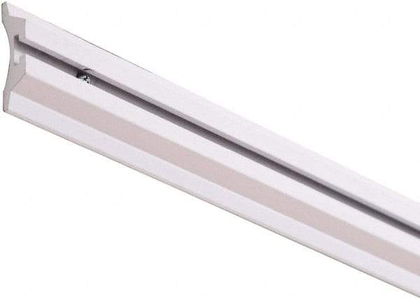 ECONOCO - 96" Wide, Open Shelving Accessory/Component - Aluminum, Aluminum Finish, 2-1/2" Deep, Use with Trac2000, Trac2001, System 94, Mirage Mini-Ladder System - Apex Tool & Supply
