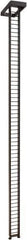 ECONOCO - 1-1/2" Wide, 87-1/2 High, Open Shelving Accessory/Component - Steel, Matte Finish, 7-1/2" Deep, Use with Mini-Ladder System - Apex Tool & Supply
