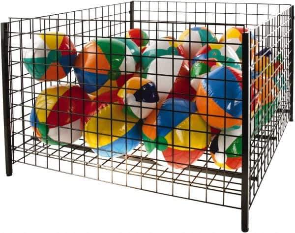 ECONOCO - 48" Long x 48" Wide x 32" High Steel Basket-Style Bulk Container - Apex Tool & Supply