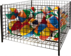 ECONOCO - 48" Long x 48" Wide x 32" High Steel Basket-Style Bulk Container - Apex Tool & Supply