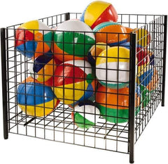ECONOCO - 36" Long x 36" Wide x 32" High Steel Basket-Style Bulk Container - Apex Tool & Supply