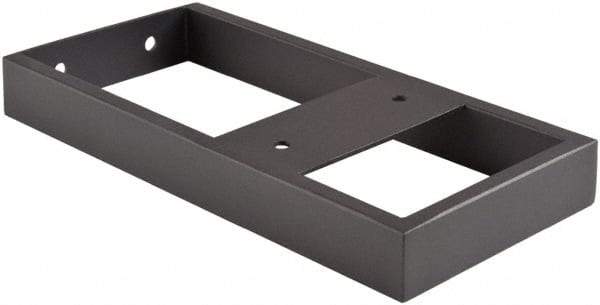 ECONOCO - Black Matte Finish Anchor Bracket - 12-3/4" Long, 6" Wide - Apex Tool & Supply