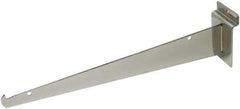 ECONOCO - Satin Chrome Coated Shelf Bracket - 12" Long - Apex Tool & Supply
