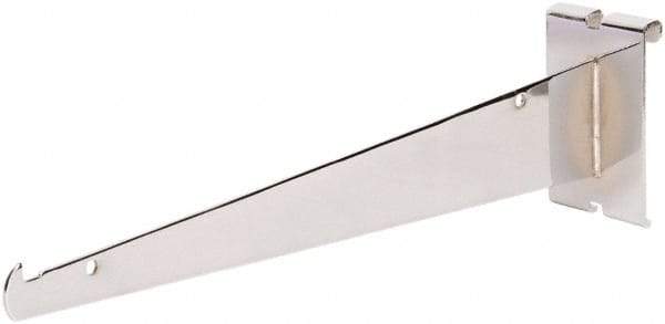 ECONOCO - Chrome Coated Shelf Bracket - 12" Long - Apex Tool & Supply