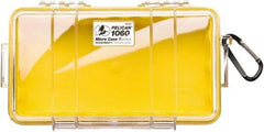 Pelican Products, Inc. - 5-9/16" Wide x 2-5/8" High, Clamshell Hard Case - Clear/Yellow, Polycarbonate - Apex Tool & Supply
