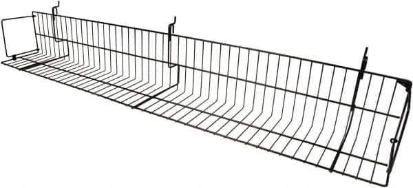 ECONOCO - 6-1/2 High, Open Shelving Accessory/Component - Steel, Epoxy Finish, 47-1/2" Long, Use with Slatwall, Gridwall or Slotted Standard Brackets - Apex Tool & Supply