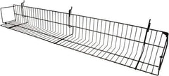 ECONOCO - 6-1/2 High, Open Shelving Accessory/Component - Steel, Epoxy Finish, 47-1/2" Long, Use with Slatwall, Gridwall or Slotted Standard Brackets - Apex Tool & Supply