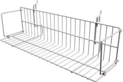 ECONOCO - 6-1/2 High, Open Shelving Accessory/Component - Steel, Epoxy Finish, 23-1/2" Long, Use with Slatwall, Gridwall or Slotted Standard Brackets - Apex Tool & Supply