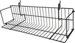 ECONOCO - 6-1/2 High, Open Shelving Accessory/Component - Steel, Epoxy Finish, 23-1/2" Long, Use with Slatwall, Gridwall or Slotted Standard Brackets - Apex Tool & Supply