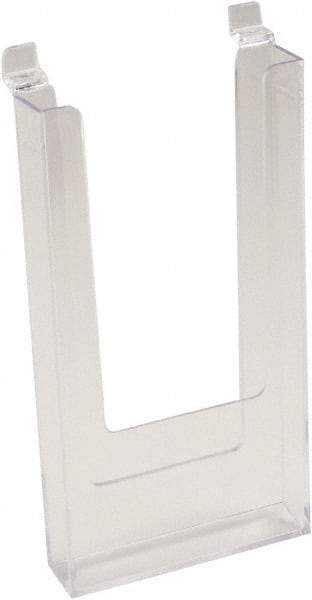 ECONOCO - 4-1/2" Wide x 1" Deep x 9" High, 1 Compartment, Acrylic Literature Holder - Clear, 4-7/16" Compartment Width x 13/16" Compartment Depth x 8-1/4" Compartment Height - Apex Tool & Supply