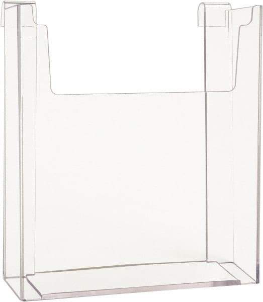 ECONOCO - 8-1/2" Wide x 2-1/4" Deep x 11" High, 1 Compartment, Acrylic Literature Holder - Clear, 8-7/8" Compartment Width x 2-1/4" Compartment Depth x 9-5/8" Compartment Height - Apex Tool & Supply