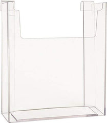 ECONOCO - 8-1/2" Wide x 2-1/4" Deep x 11" High, 1 Compartment, Acrylic Literature Holder - Clear, 8-7/8" Compartment Width x 2-1/4" Compartment Depth x 9-5/8" Compartment Height - Apex Tool & Supply