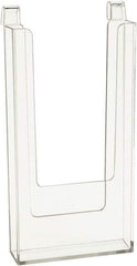 ECONOCO - 4" Wide x 13/16" Deep x 9" High, 1 Compartment, Acrylic Literature Holder - Clear, 4" Compartment Width x 13/16" Compartment Depth x 8-1/4" Compartment Height - Apex Tool & Supply