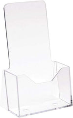 ECONOCO - 4" Wide x 9" High, 1 Compartment, Acrylic Literature Holder - Clear, 3-1/8" Compartment Width x 1-5/8" Compartment Depth x 3-1/8" Compartment Height - Apex Tool & Supply