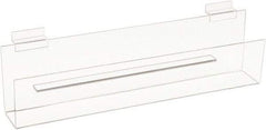 ECONOCO - 16" Wide x 2" Deep x 4" High, Acrylic Greeting Card Shelf - Clear - Apex Tool & Supply